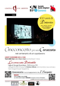 La corazzata Potemkin con i Sincopatici manifesto corazzata genova